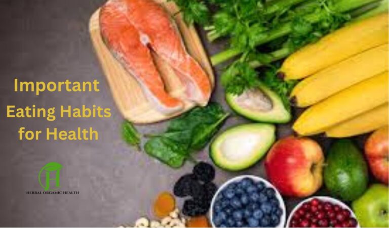 Important Eating Habits for Health